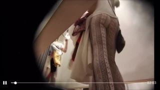 beauty blonde girl in the fitting room. hidden cam-7