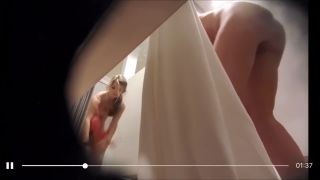 beauty blonde girl in the fitting room. hidden cam-9