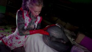 New 2020 Anuskatzz – Tattoo couple latex gloves anal fisting | small tits | teen femdom chastity-3