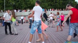 Teen dancing in public upskirt-1