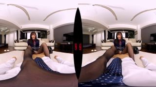 (VR) VRVR-102 HQ超高画質！「先生って、ホントに変態さんですわね…」インテリ生徒が僕を丁寧淫語でオナニーサポート！黒パンスト穿いた美脚で足コキ/尻コキ/濃厚フェラ/素股/相互オナニー！自ら愛液まみれの優秀マ○コに騎乗位挿入すると敏感すぎて何度も痙攣絶頂！奏音かのん!!!-8