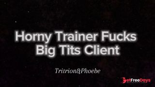 Horny Fitness Trainer Fucks Big Ass Client After Training Session-9