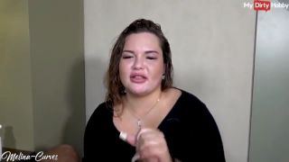 MelinaCurves- - Teeny Schwanzmassage spritz auf meine Titten - -melinacurves-3