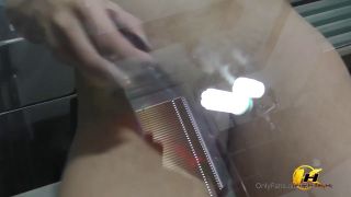 Katy Hartlova Blow Job And Tits Job Front To Camera Because Dildo On Glass Door (Blowjob porn)-6
