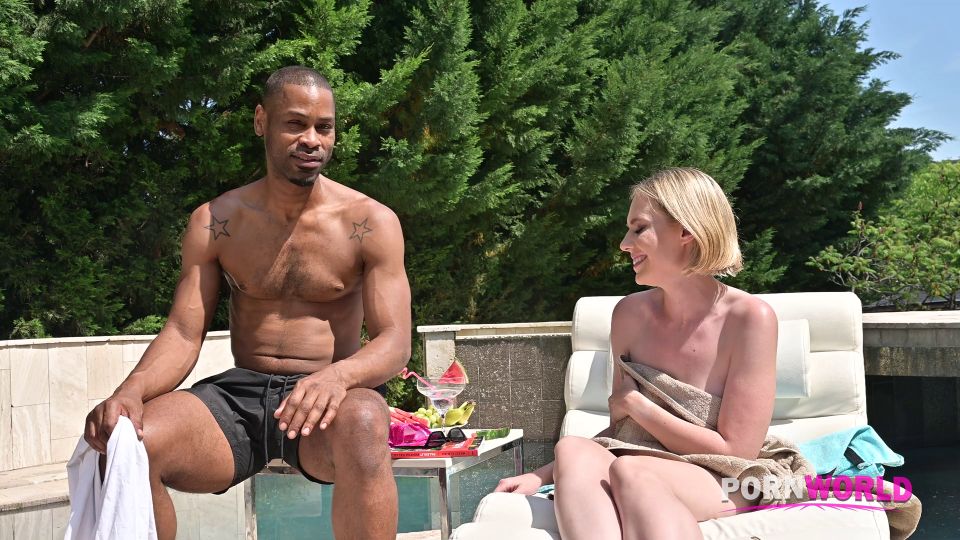 Rebel Rhyder - Naughty Blonde Rebel Rhyder Tempts Married Neighbour Into BBC Threesome + BTS - Anal