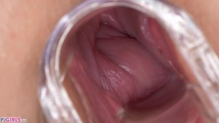 online adult video 40 femdom sub Speculum Session, shaved pussy on blonde porn-9