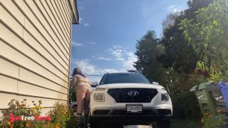 [GetFreeDays.com] Sneaky neighbour watches MILF wash car in skin coloured dress Porn Leak November 2022-6