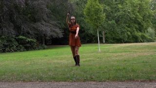 FEMDOMFOTO - Lady Iveta - 2nd Stockwhip - Cracking (German).-2