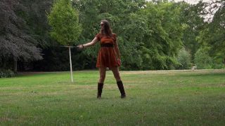 FEMDOMFOTO - Lady Iveta - 2nd Stockwhip - Cracking (German).-9