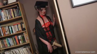 the facultys final (Femdom porn) Pegged at your graduation-2