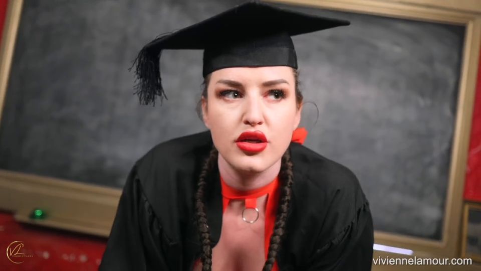 the facultys final (Femdom porn) Pegged at your graduation