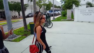 Candid vor hot ass in striped leggings incredible-2