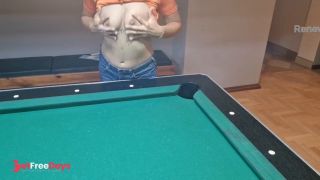 [GetFreeDays.com] flashing her tits on the pool table Porn Film January 2023-1