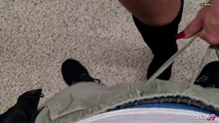 Sexy German MILF Gets Risky Foursome in Elevator FullHD-1