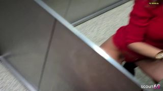 Sexy German MILF Gets Risky Foursome in Elevator FullHD-2