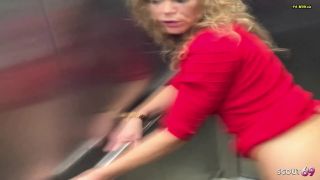 Sexy German MILF Gets Risky Foursome in Elevator FullHD-5
