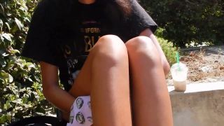 Footfetish 18yo Allyson N Freshman Teen Feet In Avocado Socks & Nikes - Foot Fetish-0