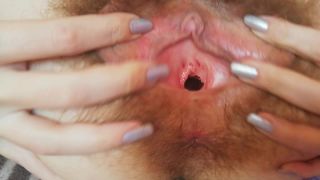 cuteblonde666 Hairy pussy gaping close up - Gape-2