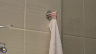 Horny BBW is in for a cock to please her shaved pussy in the shower an ...-7