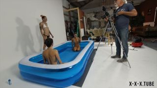  Lora Cross  Manyvids Lora Cross Bts Lube Wrestling Championships-4