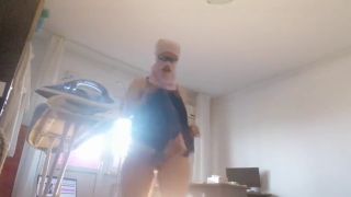 Wife Masturbating Amateur Wife Does Housework Naked. Brunette with Hairy Pussy, Big Ass.-6