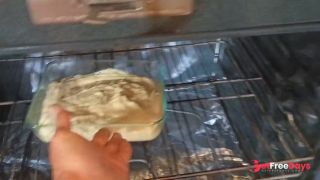 Baking you a cake for your birthday and playing with my uncircumcised dick-7