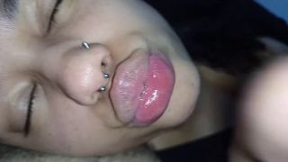 kingofnaughtiness6 - daddy cum very on the my big lips,i ate all your sperm swallowing-3