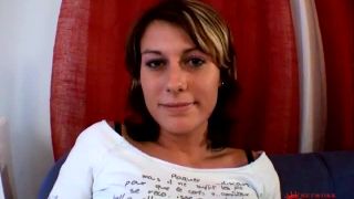 Newcomer spreads her sexy legs casting Dagmar Just-1
