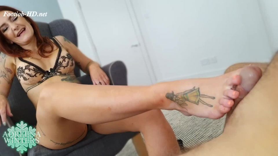 online porn clip 18 Made him cum with just two toes! – Adreena Winters | handjob | handjob porn 