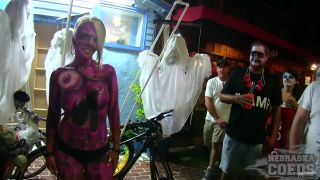 adult clip 20 Pre Fantasy Fest Street Party With Body Painting And Flashing - POSTED LIVE FROM KEY WEST, FLORIDA, ginger fetish on femdom porn -1