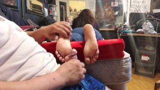 Cum shot on soles after foot worship - 1 080p-7