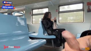 [GetFreeDays.com] Stranger Helped Me Cum On Public Train And Walks Around Carriages With Cum On Face - CUMWALK Porn Video March 2023-0