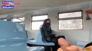 [GetFreeDays.com] Stranger Helped Me Cum On Public Train And Walks Around Carriages With Cum On Face - CUMWALK Porn Video March 2023-1