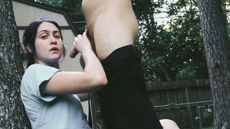 sexy outdoor action blue eyed babe oral surprise cream pie x