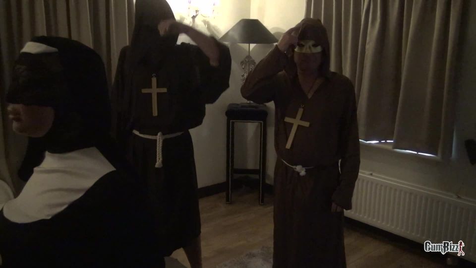 M@nyV1ds - cumbizz - Halloween Bukkake Cum Nun teaser