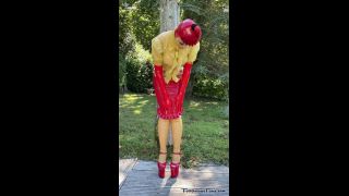 FetiliciousFans SiteRipPt 2Red Spanking Skirt-6