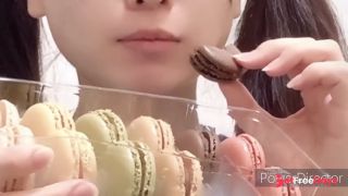 [GetFreeDays.com] Japanese girl Eat Macaroon ASMR Adult Video June 2023-0