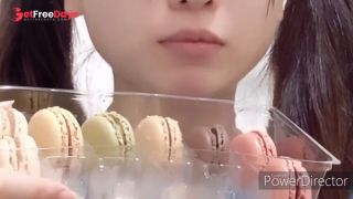 [GetFreeDays.com] Japanese girl Eat Macaroon ASMR Adult Video June 2023-3