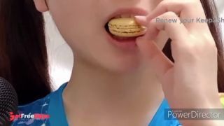 [GetFreeDays.com] Japanese girl Eat Macaroon ASMR Adult Video June 2023-8