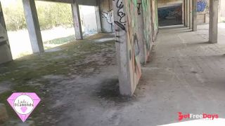Anal sex in the abandoned building near the road.-2