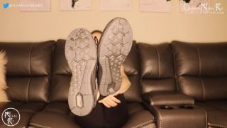 xxx video clip 13 Goddess Nikki Kit - Sweaty Stinky Foot Sock And Shoe Worship After Gym, penny flame femdom on feet porn -9