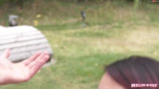 Melina-May - Geiles Outdoor Sperma Gangbang  on german kinky amateur-1