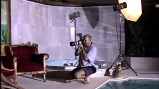 Timea - BTS - swimmimgpool and 2 boys GroupSex-7