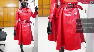 [GetFreeDays.com] Red Latex Coat Stream big ass latex porn-1