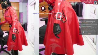 [GetFreeDays.com] Red Latex Coat Stream big ass latex porn-6