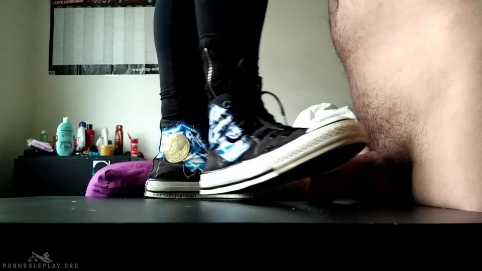 online clip 47 nylon fetish sex fetish porn | Jail Of Princess Hell - Cock Crush By Converse | stomping