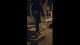 Public Latex Leggings Walking Ass Worship By Katrix-2