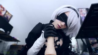 Porn online For The Love Of Lana - NieR Automata: 2B POV Footjob femdom-0