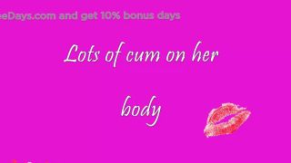 Lots of cum on her body-6