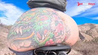 [GetFreeDays.com] Exhibitionist Thick Bare Ass Biking on Public Trail Sex Clip October 2022-2